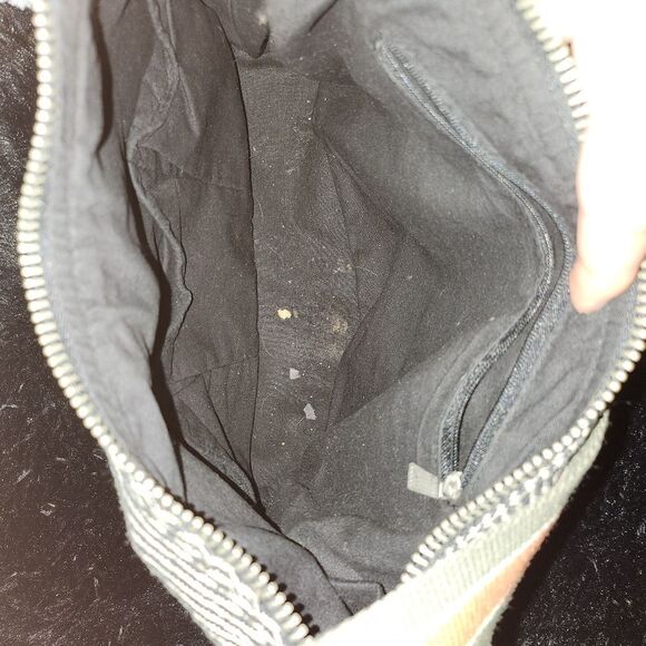 GAP Monochrome Striped Bag with Bold Orange Strap - Picture 5 of 9